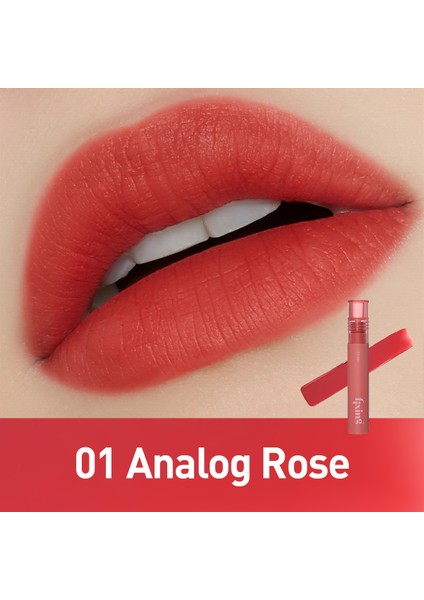 Fixing Tint / Vegan Formül ile Nemli Mat Bitiş Sunan Tint - 1 Analog Rose