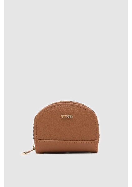 Jefece Taba Renk Naturel Desen Çanta Cüzdan