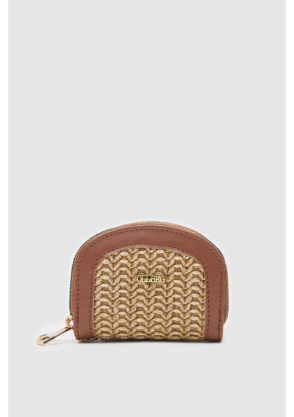 Jefece Taba Hasır Bayan Çanta Cüzdan