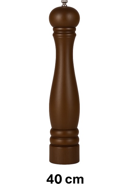 Viyana 40 cm Ahşap Karabiber Değirmeni – Paslanmaz Çelik Öğütücü