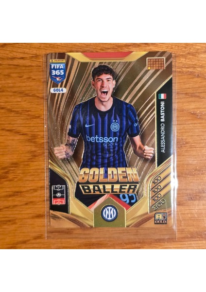 2026 Alessandro Bastoni Golden Baller Oyun Kartı - Gol4