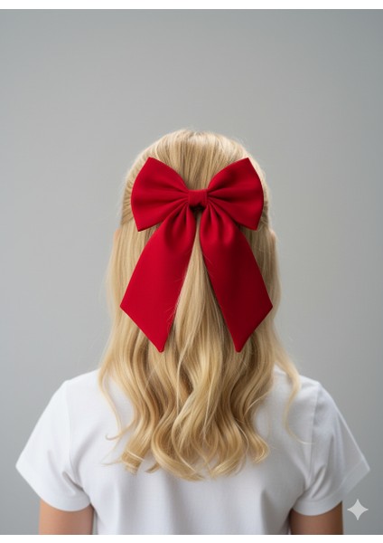 Sade Kırmızı Kurdele Toka | Özel Gün Aksesuarı | Okul & Günlük Kullanım fiyatları