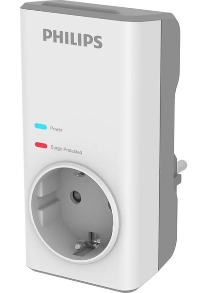 Tekli Akım Korumalı Priz 1140JUL Aşırı Gerilim Korumalı Emniyet Kepengi CHP7010W Beyaz