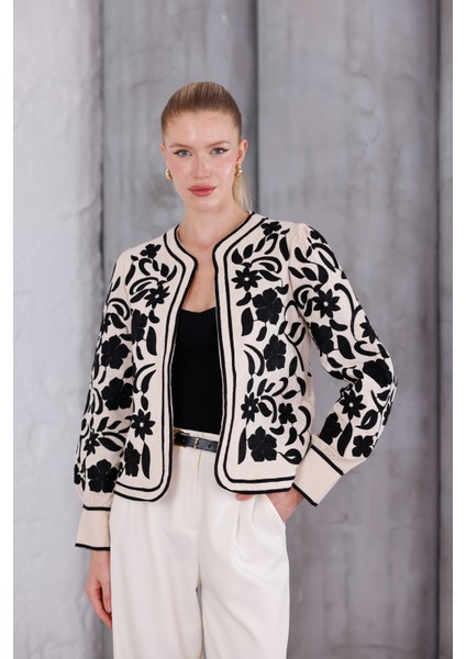 Nakış Işleme Tasarım Astarlı Ceket