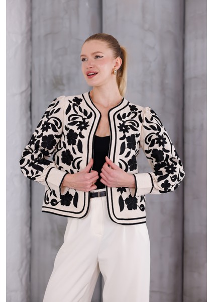 Nakış Işleme Tasarım Astarlı Ceket fırsatları