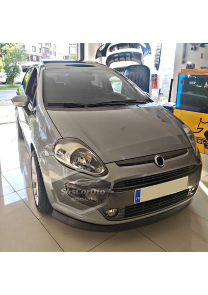Fiat Punto 2006-2018 Uyumlu Üniversal Astra H Lip Esnek Ön Lip 2 Parça Tampon Altı Dil Karlık Ön Ek