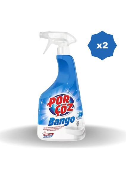 Banyo Sprey 750 ml - (2 Adet) Ekstra Hijyen Sağlayan Günlük Kullanım İçin Temizlik Ürünü