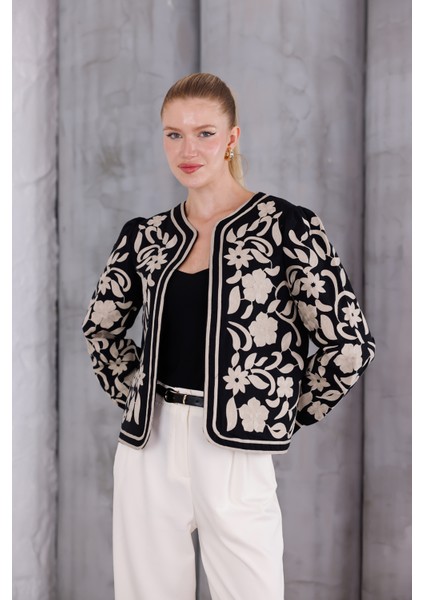 Nakış Işleme Tasarım Astarlı Ceket