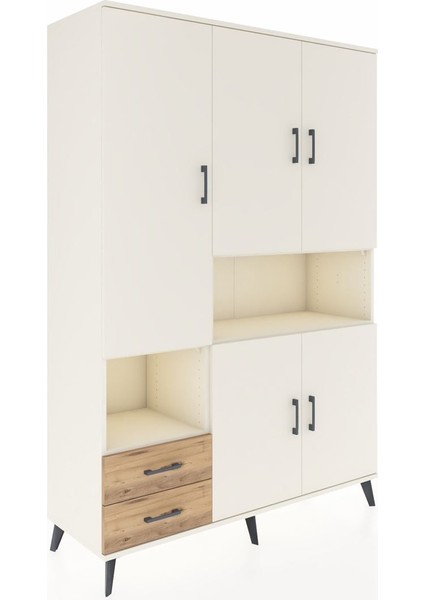 Hyperion Dolap 10 Raflı 2 Çekmeceli 5 Kapaklı 132X44X195 Aytaşı-Aytaşı/çam fiyatları