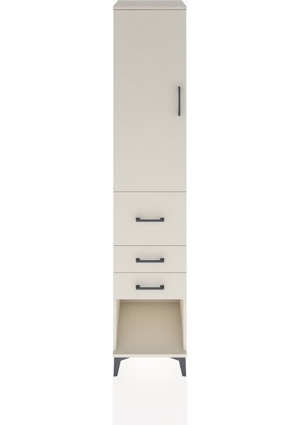 Hyperion Dolap 2 Raflı 3 Çekmeceli Tek Askılı 44X44X221 Aytaşı-Aytaşı