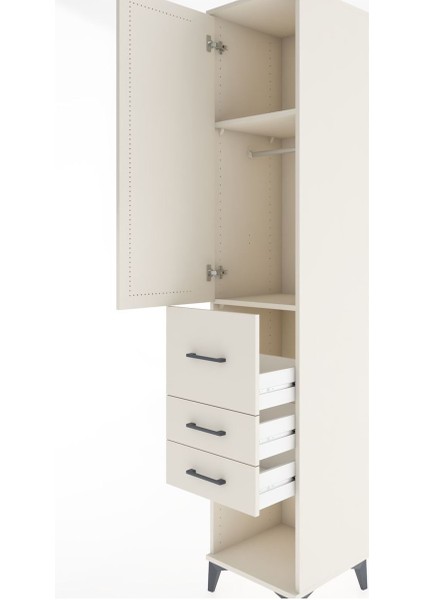 Hyperion Dolap 2 Raflı 3 Çekmeceli Tek Askılı 44X44X221 Aytaşı-Aytaşı indirimleri