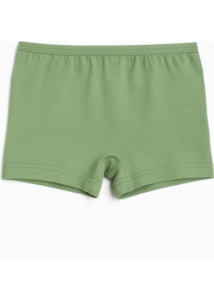 Kız Çocuk Pamuk Şort 4'lü Set | Çok Renkli Yazlık Basic Günlük Örme Şort Paket