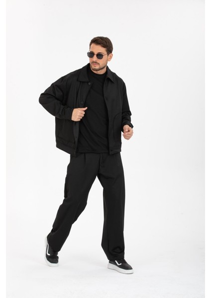 Erkek Mont Ceket - Smart Casual Gömlek Yaka Model - Poliviskon Kumaş