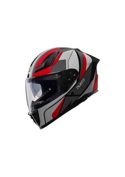 YM-853 Shine Red White Kask