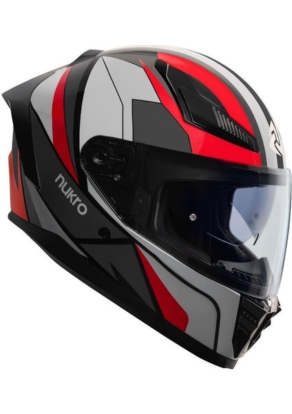 YM-853 Shine Red White Kask modelleri