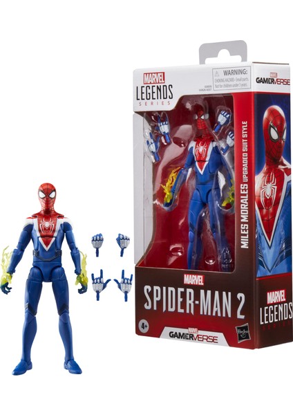 Legends Gamerverse Miles Morales Upgraded Suit Style (Spider-Man2 Video Game) Aksiyon Figürü