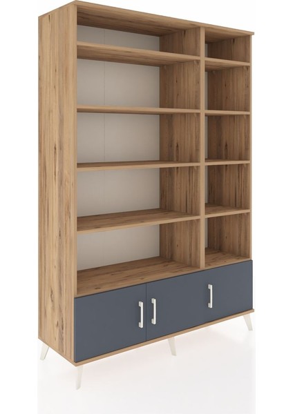 Hyperion Dolap 10 Raflı 3 Kapaklı 132X44X195 Çam-Antrasit/çam fiyatları
