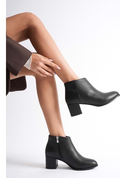Kadın Hakiki Deri Topuklu Bot - Siyah fiyatları