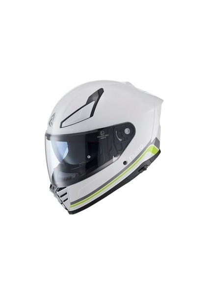 YM-853 Strip White Kask
