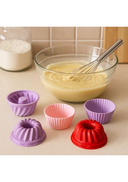 2 Model Karışık Desenli 24'lü Kek Kalıbı Seti fiyatları