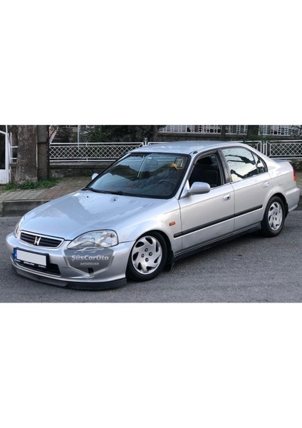 Honda Civic Ies Ek 1996-2000 Uyumlu Üniversal Astra H Lip Esnek Ön Lip 2 Parça Tampon Altı Dil Karlık Ön Ek fırsatları