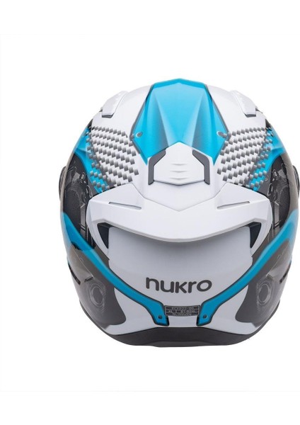 B-506 Level White-Blue Kapalı Kask fiyatları