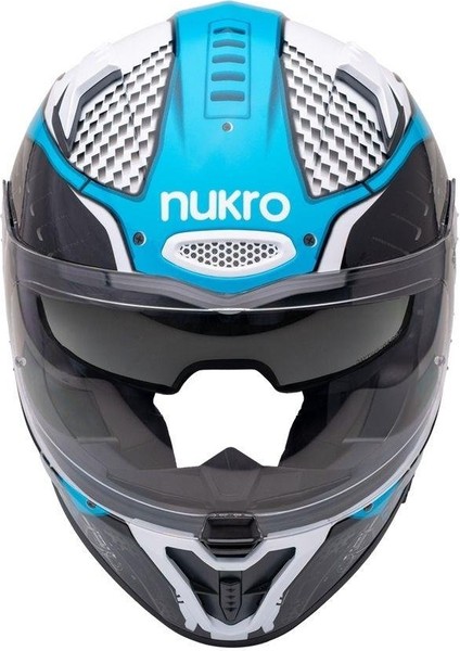 B-506 Level White-Blue Kapalı Kask modelleri