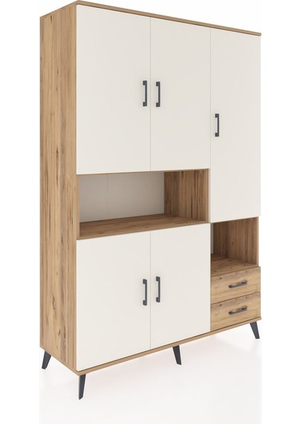 Hyperion Dolap 10 Raflı 2 Çekmeceli 5 Kapaklı 132X44X195 Çam-Aytaşı/çam fiyatları