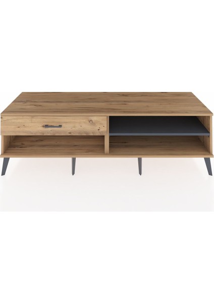 Kronos Tv Ünitesi Tek Raflı Tek Çekmeceli 176X59X51 Çam-Antrasit/çam