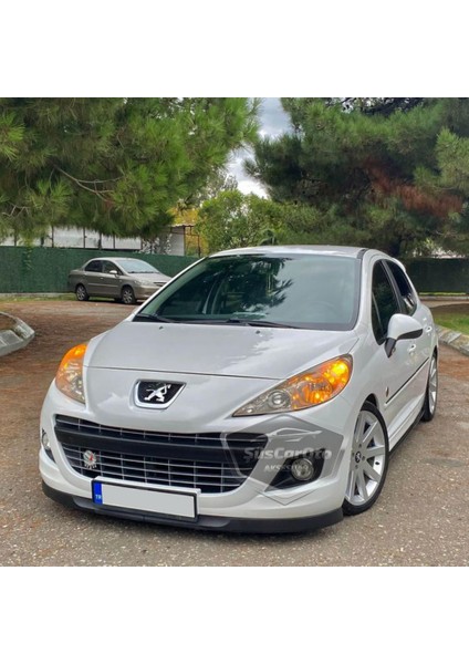 Peugeot 207 2006-2014 Uyumlu Üniversal Astra H Lip Esnek Ön Lip 2 Parça Tampon Altı Dil Karlık Ön Ek