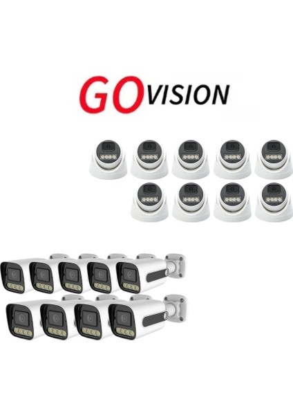 18 Adet 4mp 4K Ultra Ip Kamera