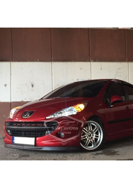 Peugeot 207 2006-2014 Uyumlu Üniversal Astra H Lip Esnek Ön Lip 2 Parça Tampon Altı Dil Karlık Ön Ek