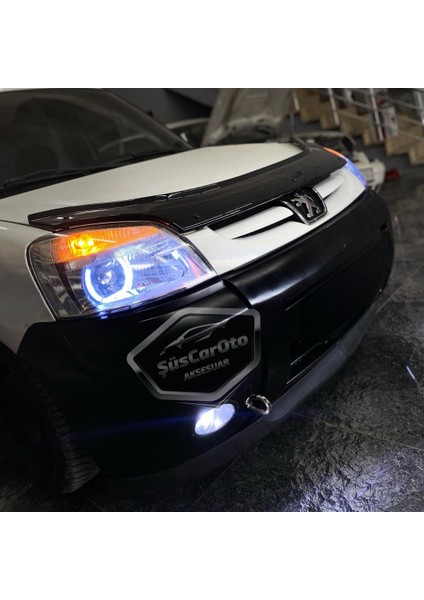 Peugeot Partner 2 2002-2008 Uyumlu Üniversal Astra H Lip Esnek Ön Lip 2 Parça Tampon Altı Dil Karlık Ön Ek