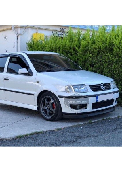 Vw Polo Mk3 1994-2003 6n Uyumlu Üniversal Astra H Lip Esnek Ön Lip 2 Parça Tampon Altı Dil Karlık Ön Ek
