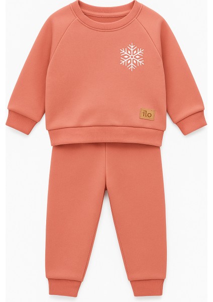 Kız Çocuk Eşofman Takımı Şardonlu | Sıcak Tutarlı 3 Iplik Kumaş | Rahat ve Yumuşak Kışlık Takım