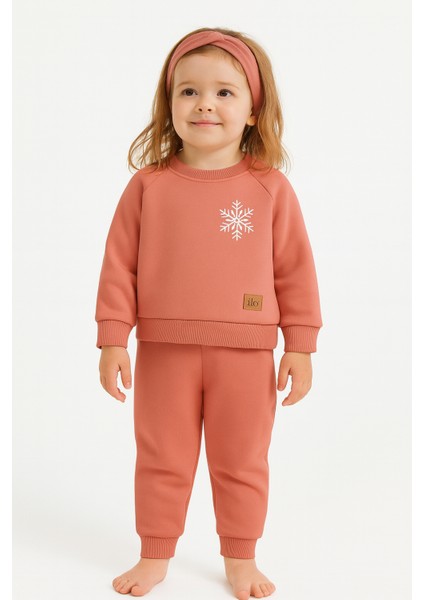 Kız Çocuk Eşofman Takımı Şardonlu | Sıcak Tutarlı 3 Iplik Kumaş | Rahat ve Yumuşak Kışlık Takım fiyatları