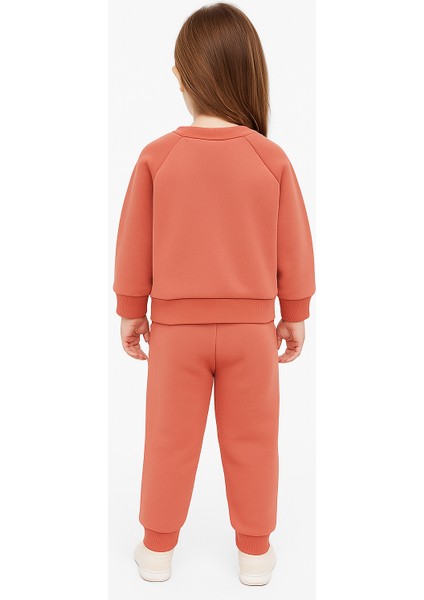 Kız Çocuk Eşofman Takımı Şardonlu | Sıcak Tutarlı 3 Iplik Kumaş | Rahat ve Yumuşak Kışlık Takım modelleri