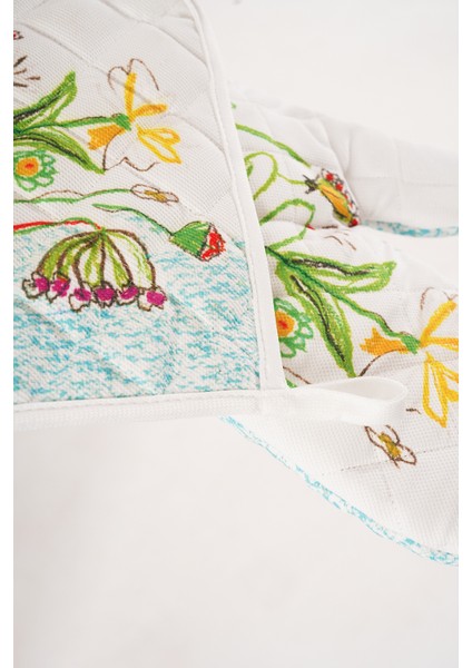 Çiçek Desenli Eldiven Tutaç fiyatları