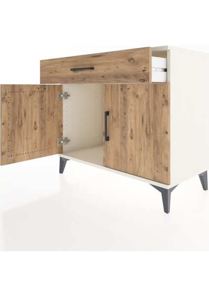 Hyperion Şifonyer Tek Çekmeceli 2 Kapaklı 88X44X80 Aytaşı-Çam fırsatları