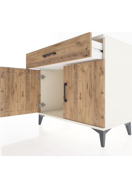 Hyperion Şifonyer Tek Çekmeceli 2 Kapaklı 88X44X80 Aytaşı-Çam indirimleri