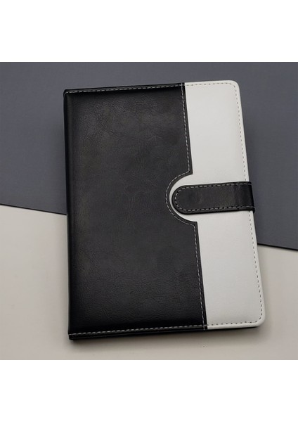Defter Beyaz Siyah Renk Ajanda Tarihsiz