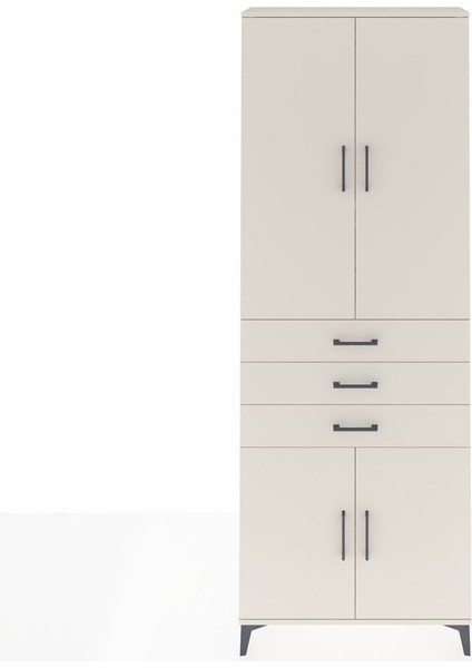 Arges Dolap 4 Raflı 3 Çekmeceli 4 Kapaklı 88X30X243 Aytaşı-Aytaşı