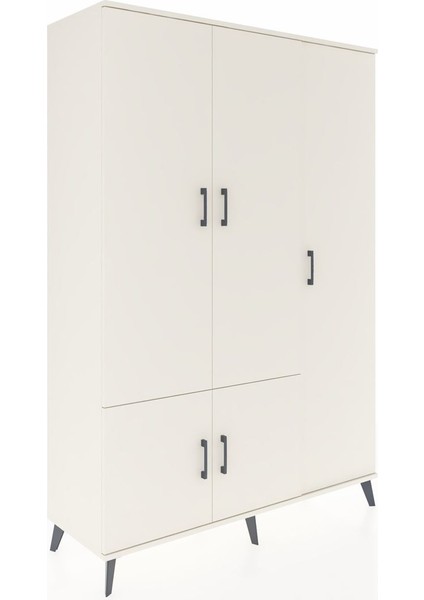 Hyperion Dolap 7 Raflı 5 Kapaklı Tek Askılı 132X44X195 Aytaşı-Aytaşı/çam fiyatları