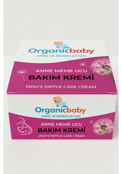 Organicbaby Anne Meme Ucu Bakım Kremi Moms’s Nipple Care Cream-Güvenli Temiz Içerikli