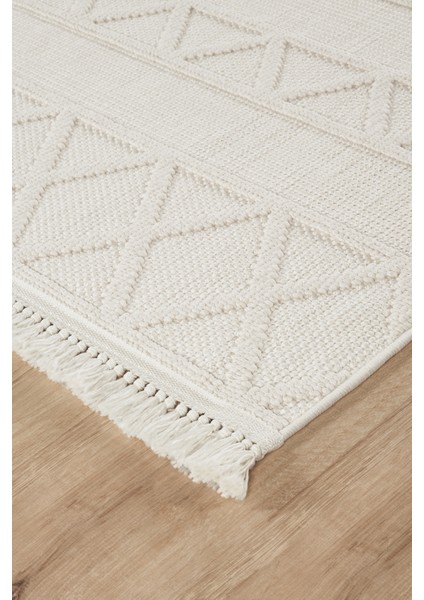 Naturel Bukleli Yumuşak Dokulu Iskandinav Dokuma Halı modelleri