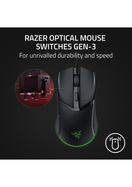 Kablolu Oyun Faresi: 58G Hafif Tasarım - Gen-3 Optik Anahtarlar - Underglow ile Chroma R modelleri