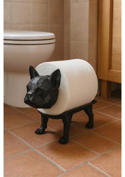 Dekoratif Tuvalet Kağıdı Pratik Ev Dekorasyon Buldog Tuvalet Tasarım indirimleri