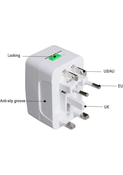 Global Travel Socket Universal Priz Çevirici Adaptör