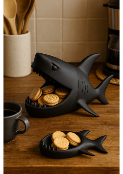 Köpekbalığı Organizer ve Sunumluk Takı, Kahve Kapsülü, Lokumluk, Masa Üstü Düzenleyici fırsatları