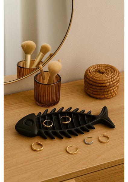 3D Tasarım Balık Figürlü Takı Organizeri